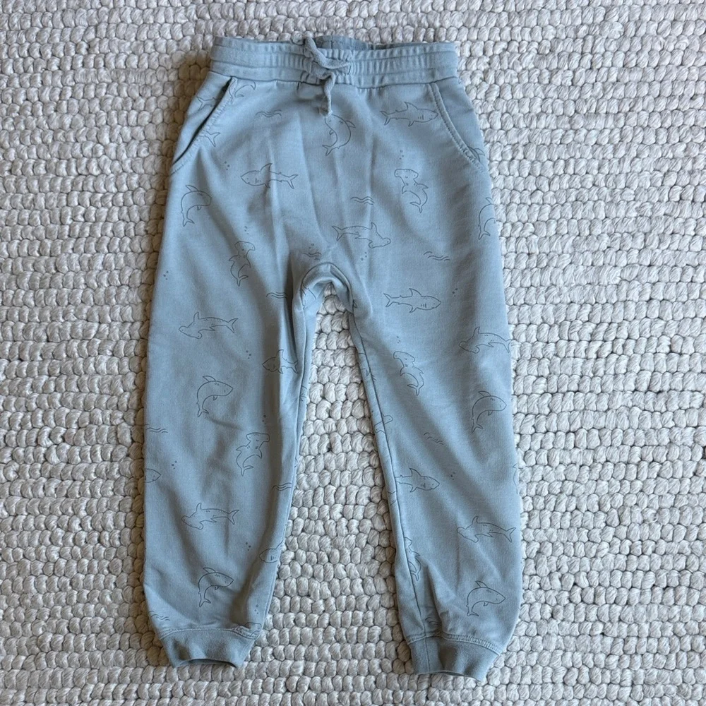 Rylee and cru Shark Print Jogger Pants - Blue 4-5 years